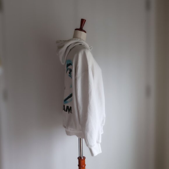 Hollister Scream (1996) Hoodie Mens M Off White Distressed Horror - Picture 7 of 12